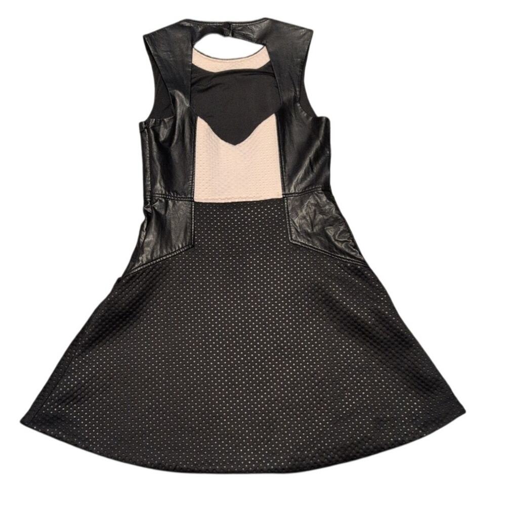 Rachel Roy Pleather & White Jersey Dress Size 6 - Picture 5 of 5